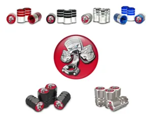 Rim Valve Covers for Bikes High-End Build Style